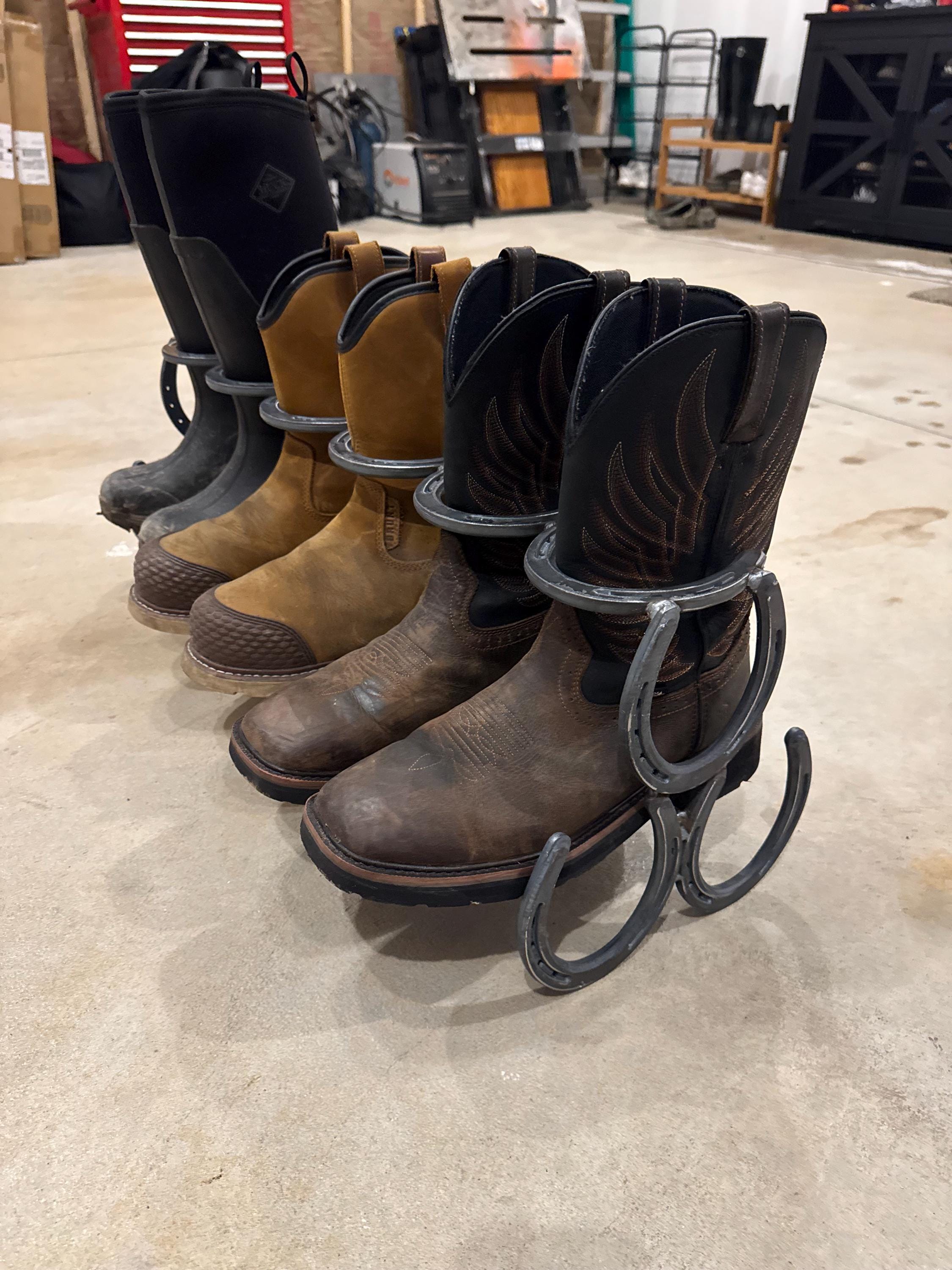 Bad Ass Boot Rack Horse Shoe Boot Racks - Etsy