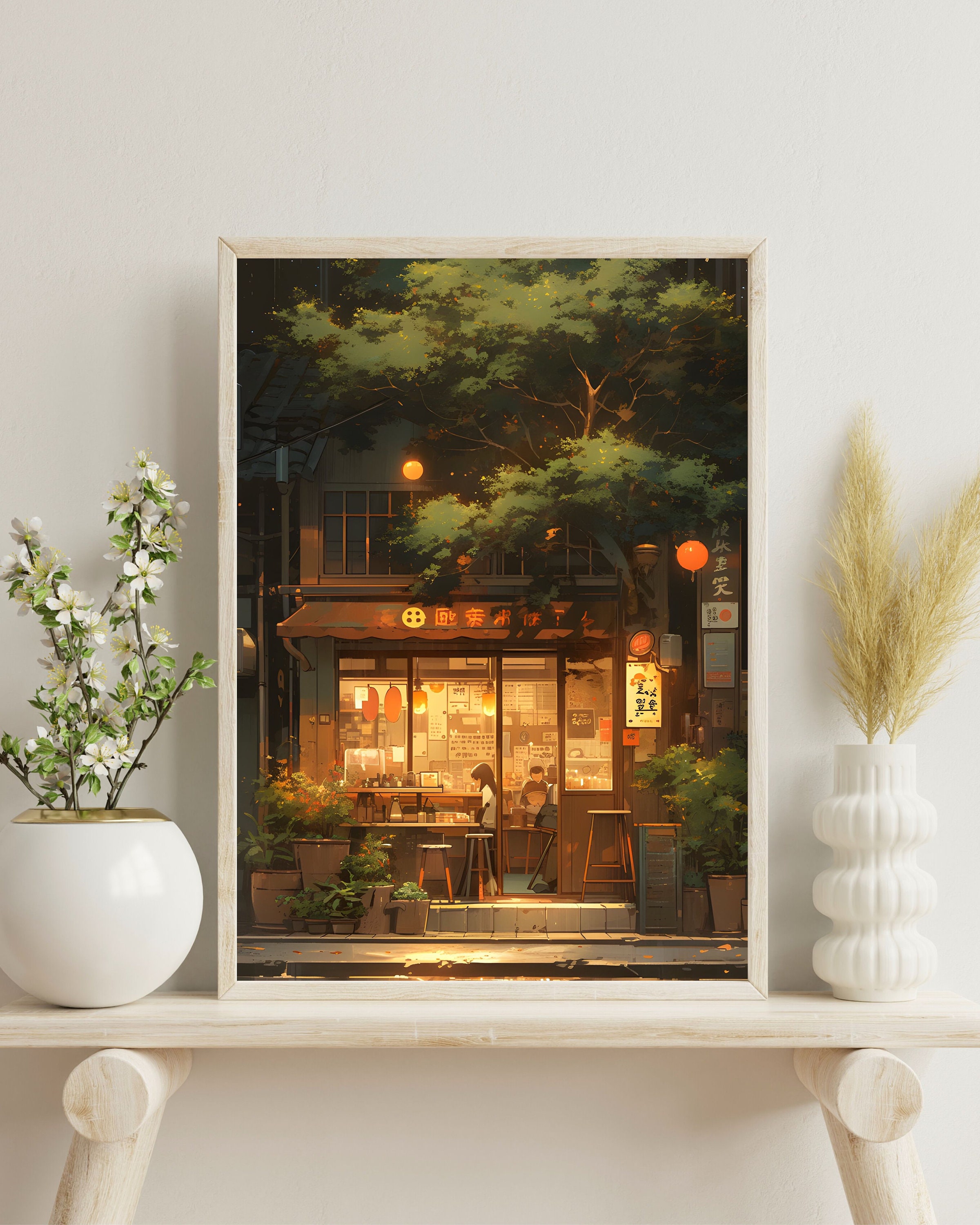 Discover Gemtliches Cafe, Studio Ghibli Film inspiriert Poster