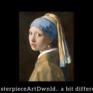 Girl With A Pearl Earring | Johannes Vermeer | canvas wall art painting poster digital prints