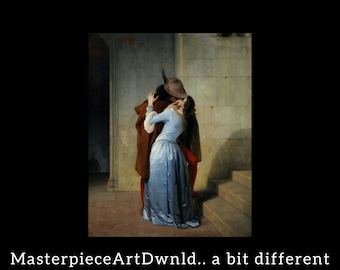 El beso / Francesco Hayez / lienzo pared arte pintura cartel impresiones digitales