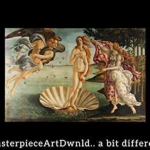 The Birth of Venus | Sandro Botticelli | canvas wall art painting poster digital prints