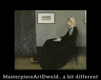 Whistler’s Mother | James McNeill Whistler | canvas wall art painting poster digital prints