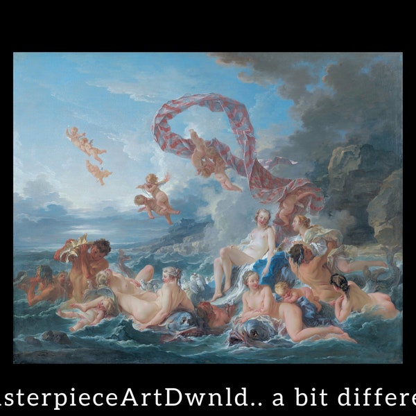 The Triumph Of Venus | Francois Boucher | canvas wall art painting poster digital prints