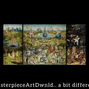 The Garden of Earthly Delights | Hieronymus Bosch | canvas wall art painting poster digital prints