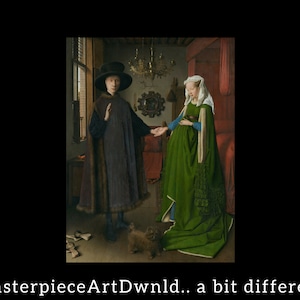 Arnolfini Portrait | Jan van Eyck | canvas wall art painting poster digital prints