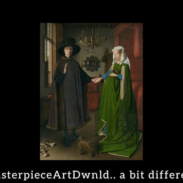 Arnolfini Portrait | Jan van Eyck | canvas wall art painting poster digital prints