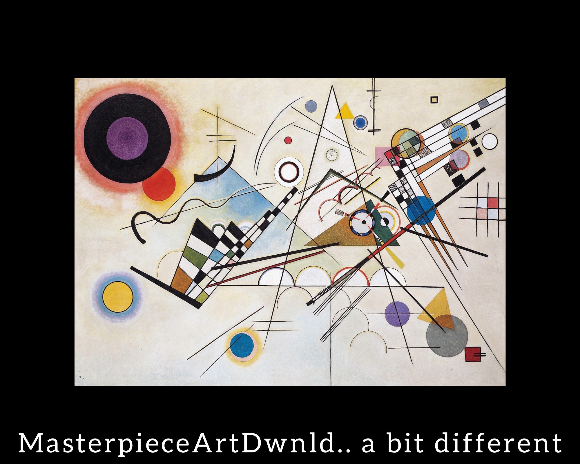 Composition VIII | Wassily Kandinsky | canvas wall art painting poster digital prints