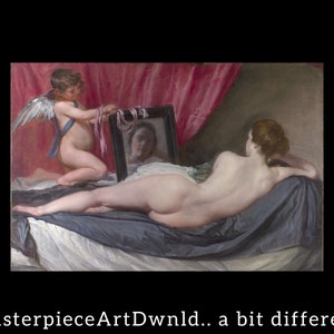 Rokeby Venus | Diego Velázquez | canvas wall art painting poster digital prints