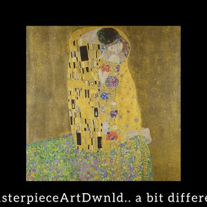 De kus | Gustaaf Klimt | canvas muurkunst schilderij poster digitale prints