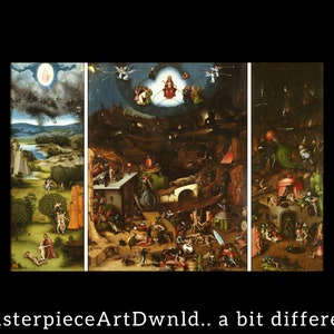 The Last Judgment | Hieronymus Bosch | canvas wall art painting poster digital prints