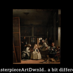 Las Meninas | Diego Velazquez | canvas wall art painting poster digital prints