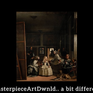 Las Meninas (The Maids of Honor), Velazquez, Painting Reproduction 1052