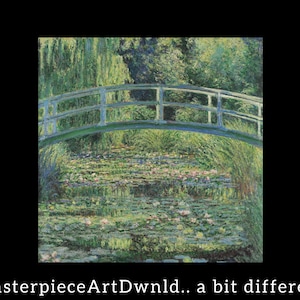 The Water Lily Pond | Claude Monet | canvas wall art painting poster digital prints