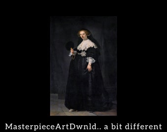 Portret Oopjena Coppita | Rembrandt van Rijn | wydruki cyfrowe na płótnie, malarstwo ścienne, plakat