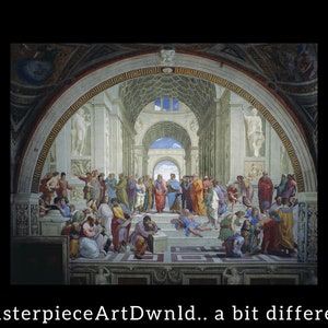 The School Of Athens | Raphael | canvas wall art painting poster digital prints