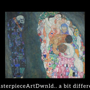 Śmierć i życie | Gustav Klimt | plakat na płótnie obrazy ścienne wydruki cyfrowe