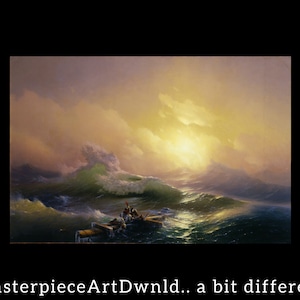 The Ninth Wave | Ivan Aivazovsky | canvas wall art painting poster digital prints