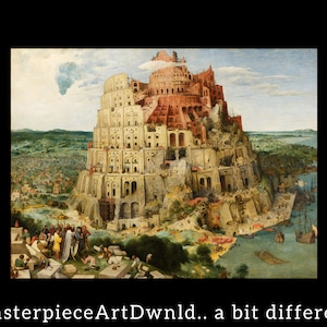 The Tower of Babel | Pieter Bruegel the Elder | canvas wall art painting poster digital prints