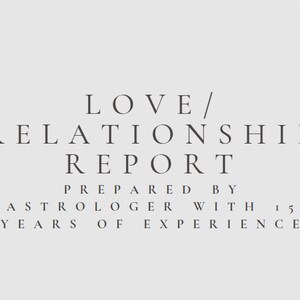 Vedic Astrology Love & Relationship Report