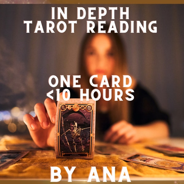 Priority (Less than 10 hours) General Tarot Reading - 1 Card Reading- Intuitive Reading - Psychic Reading - Blind Reading - Same Day Tarot
