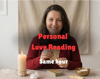 Personal Love Tarot Reading - Same Hour Delivery - Three Questions - Human Psychic Reader - No AI