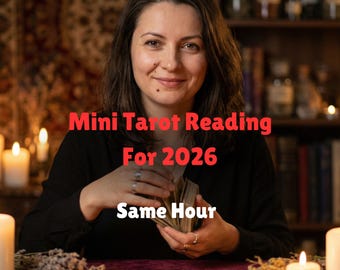 2026 Mini Tarot Reading - Real Psychic For The Year Ahead -  Same Hour - NO AI
