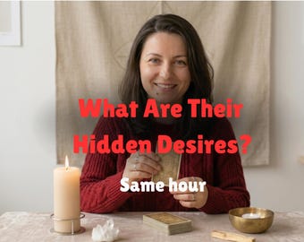 What Are Their Hidden Desires? Same Hour Tarot Reading - No AI Psychic