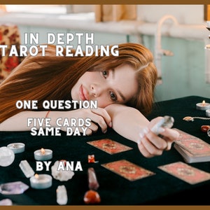 Tarot Reading for One Question – 5 Card Spread, Love, Career, Psychic Same Day Reading