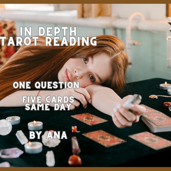 One Question Detailed Tarot Reading, Five Card Tarot Cards Reading, Same Day Reading, Love Tarot Reading, Career Reading, Psychic Reading