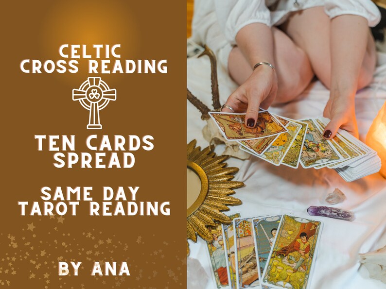 Celtic Cross Reading Classic Tarot Reading 10 Cards Reading Same Day