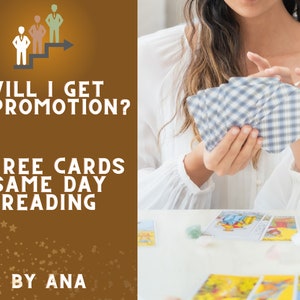 Krijg ik een promotie, loopbaanlezing op dezelfde dag, tarotlezen met drie kaarten, financiën, zakelijk, geldlezen, paranormale loopbaanlezing