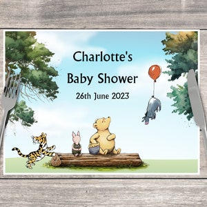 Tovagliette da tavolo di carta usa e getta personalizzate Winnie the Pooh per ogni occasione