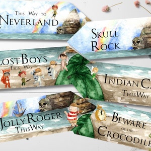 6er Set Peter Pan Nimmerland Party Dekoration Pfeile