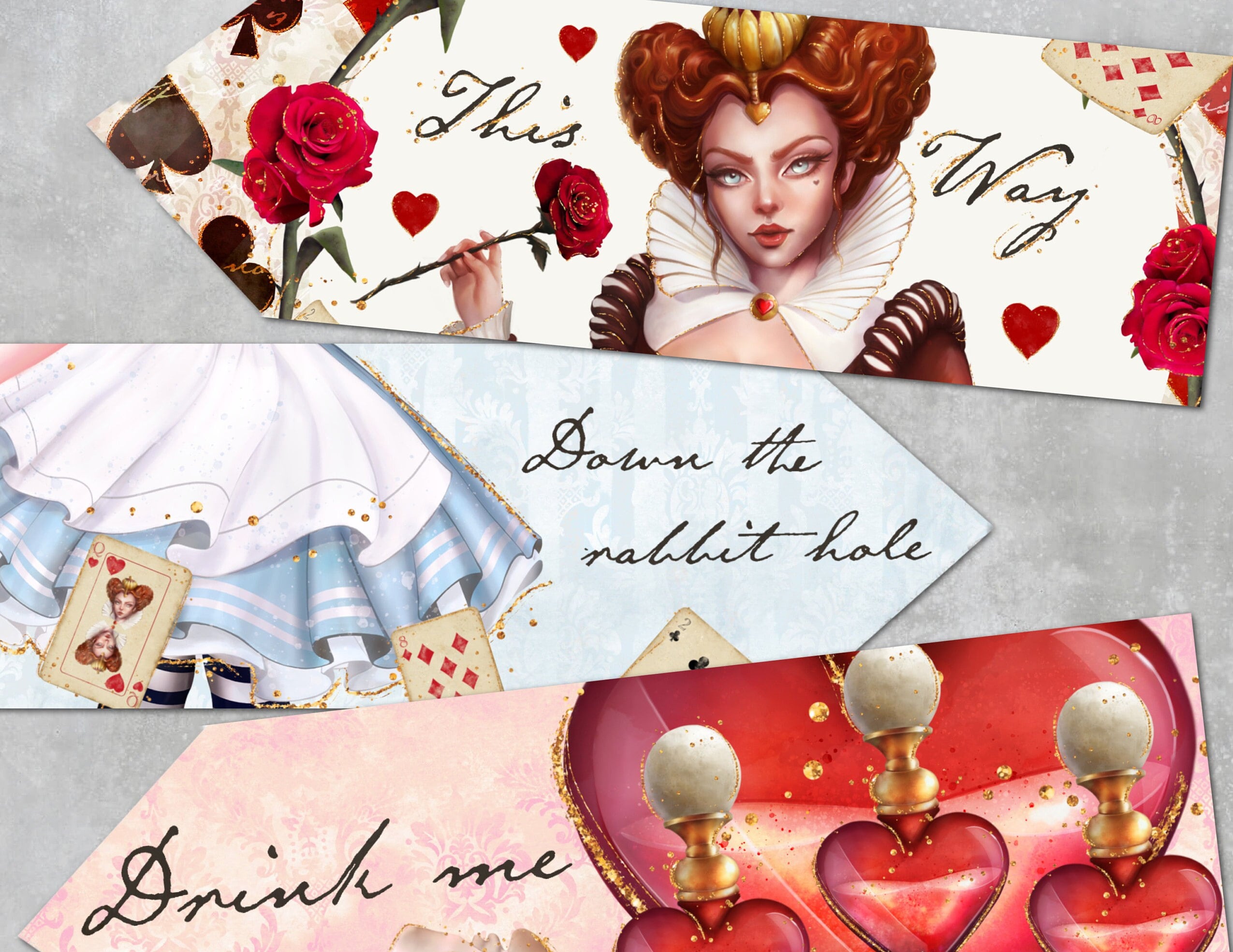 Alice In Wonderland Party Supplies Alice In Wonderland Custom Arrow ...