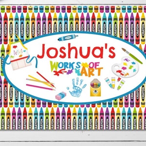 Personalised Colourful Messy Play Laminated Table Place Mat