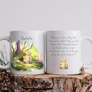 Personalised Winnie the Pooh Mug with Quote Gift Idea