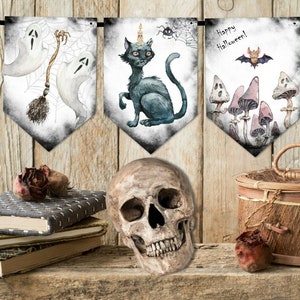 Halloween Witches Party Decoration Bunting & Ribbon