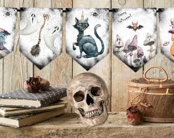 Halloween Witches Party Decoration Bunting & Ribbon