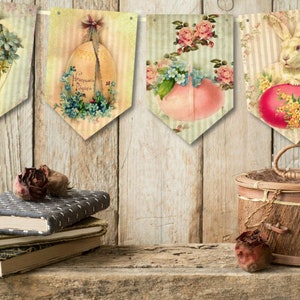 Paasgors in traditionele vintage stijl - 8 vlaggen