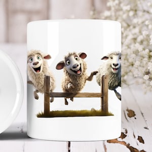 Crazy Sheep Ceramic Savings Jar Money Box Novelty Gift Idea