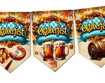 Oktoberfest Traditional German Bavarian Flag Beer Festival Bunting Decoration