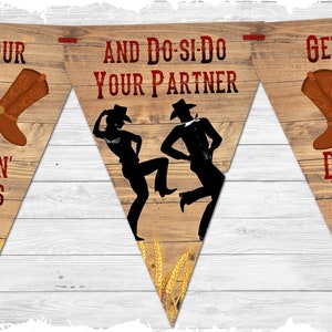 Cowboy Country & Western Hoe Down Barn Dance Stamina americana 'Get Your Dancin' Boots on'