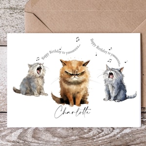 Carte fantaisie personnalisée joyeux anniversaire Grincheux et enveloppe kraft marron
