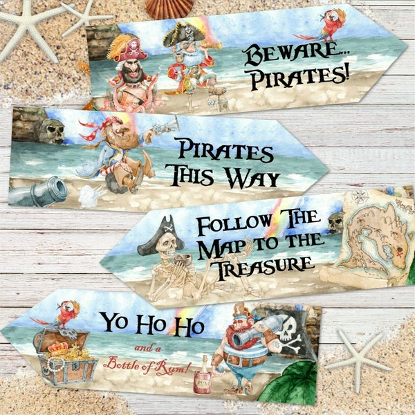 Beware Pirate Sign - Etsy