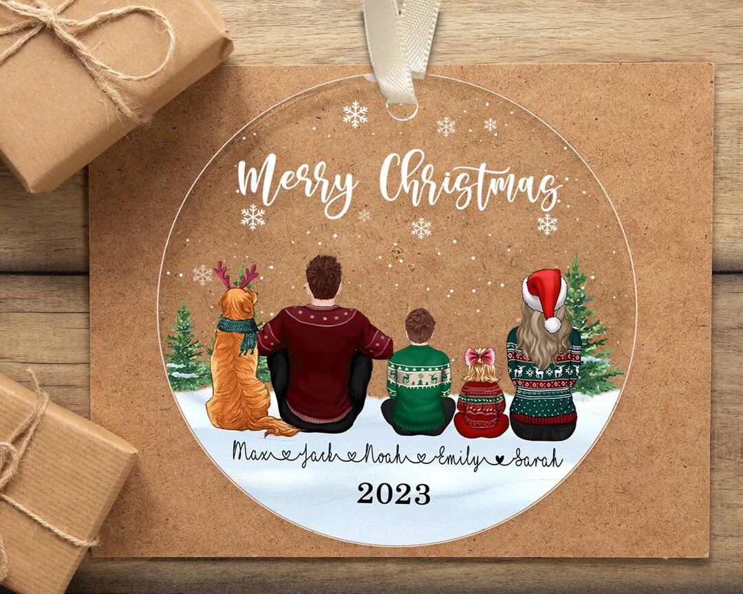 Family Christmas Ornament, Merry Christmas Gifts for Family, Christmas