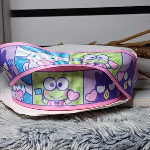 Cute kitty and friends inspired 1.5 inch grosgrain ribbon