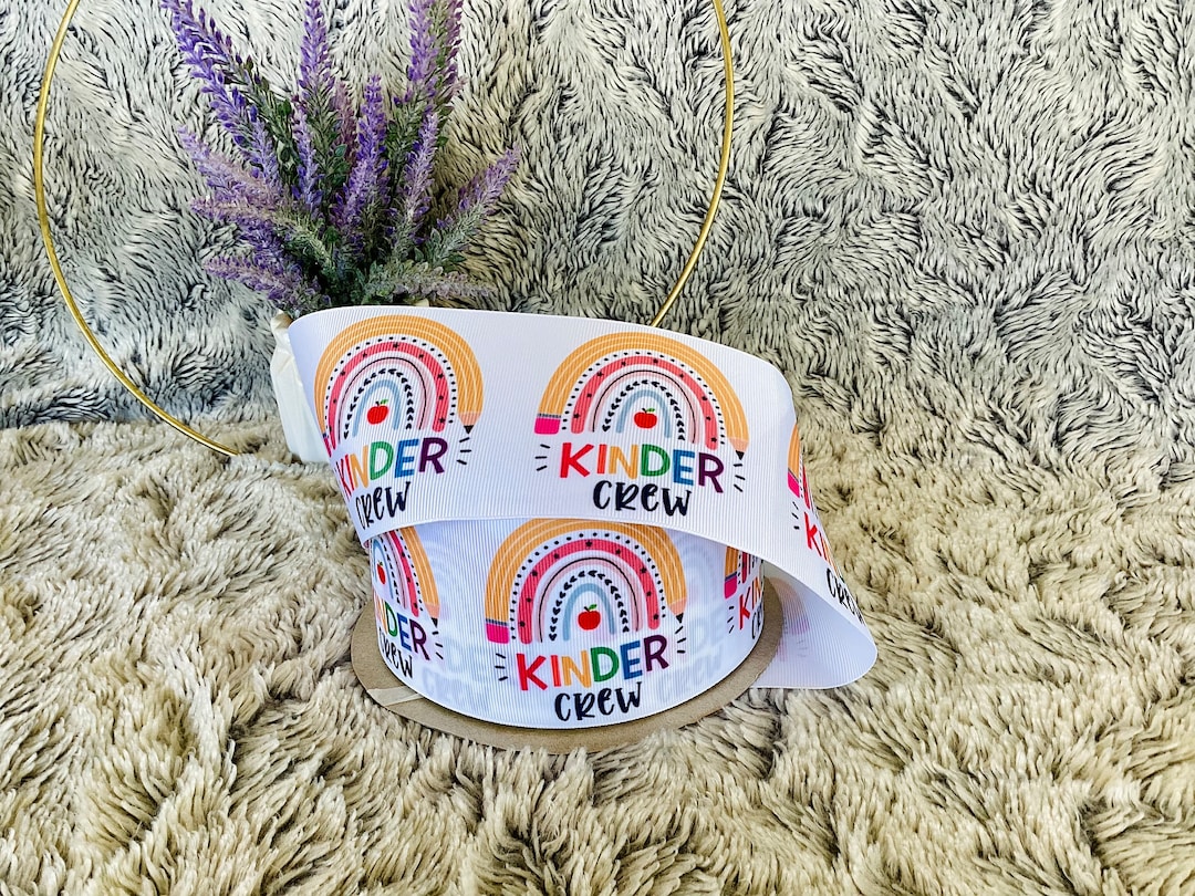 Kider Ribbon Kinder Crew 3” Grosgrain Ribbon - Etsy