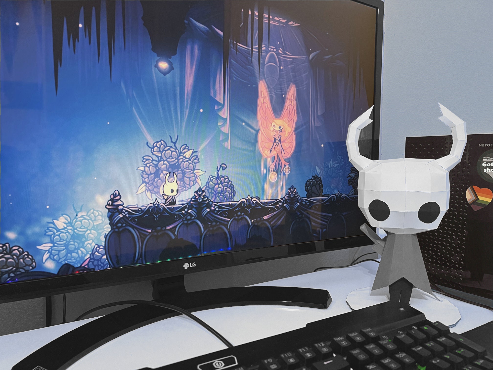 Hollow Knight Papercraft Figurine Beginnerfriendly Low Poly Template