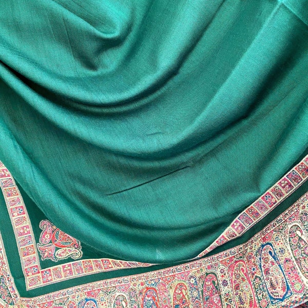 Pure Pashmina Kashmiri Shawls, Kani Weave Cashmere Wraps, Special Handmade Handwoven Scarves, Unique Wraps Stole, Wedding Gifts, 40x80 inch