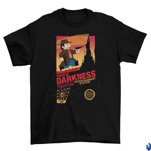 The Dark Tower NES cover T-Shirt Unisex Cotton Adult Stephen King Halloween 2022